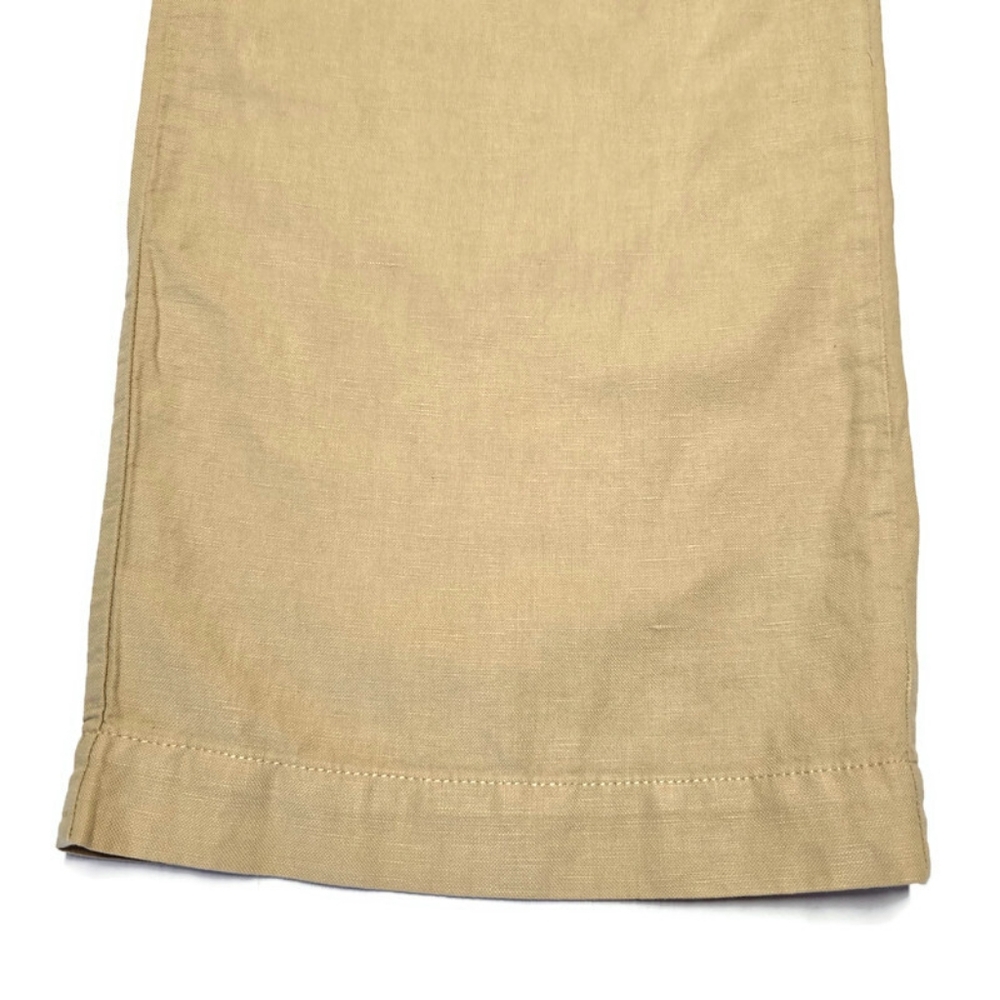 Gap Khaki Pants Womens Size 8 High Rise Wide-Leg Pleated Pockets, - Picture 7 of 10